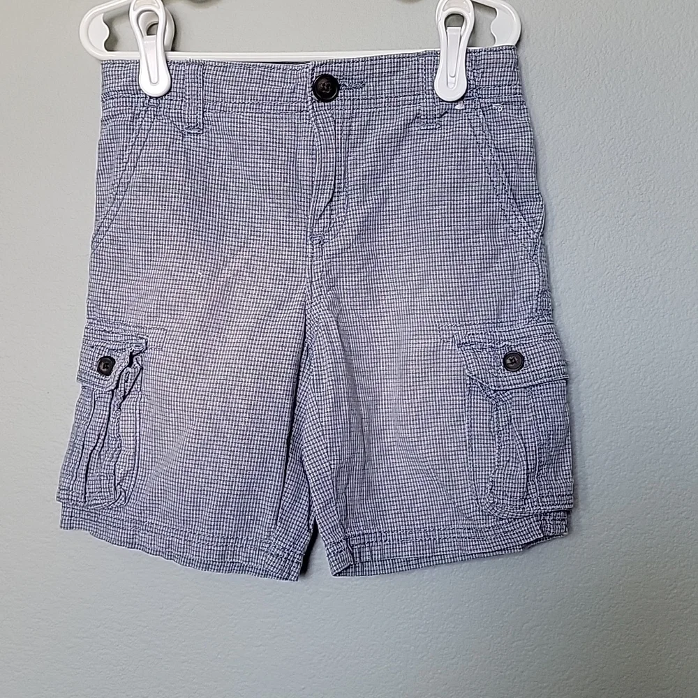 Gymboree size 5 plaid boys cargo shorts